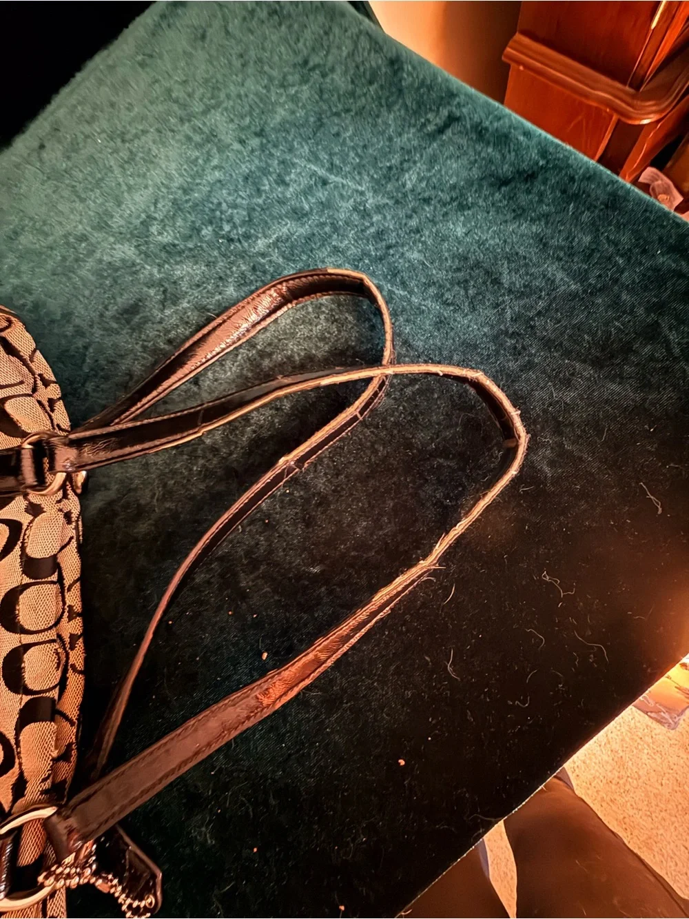 Vintage Y2K Signature Strip Tote F28504
